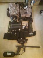 zo goed als nieuwe complete paintball uitrus